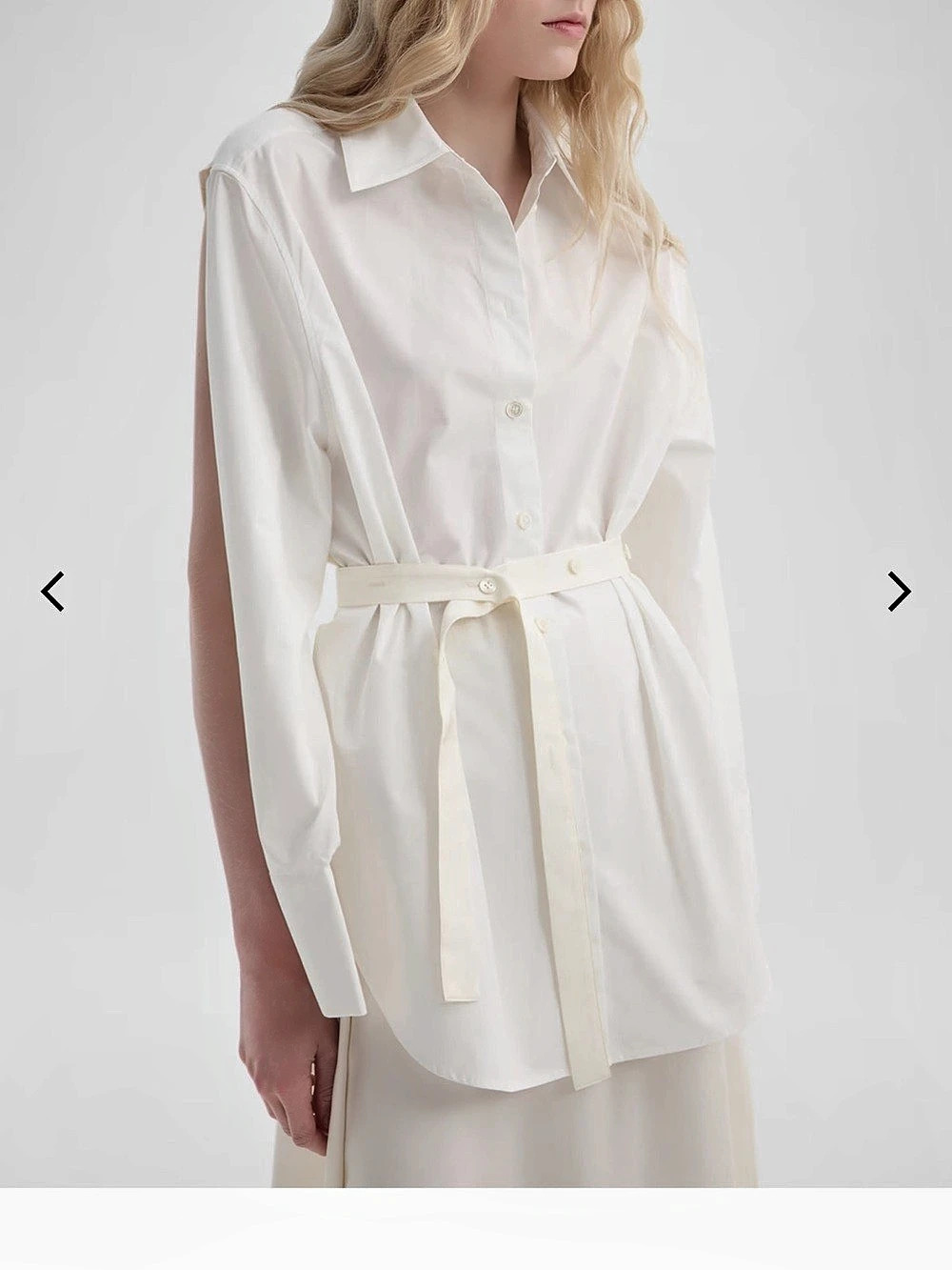 Róhe Shirt-Wrap Detailed Skirt White Like New - Picture 6 of 7